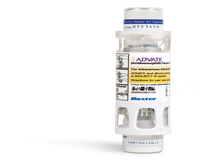 ADVATE 500 AQ BJIII KIT 2 ML DILUENT 401-800 International Units (with BAXJECT III System) with 2 mL Diluent